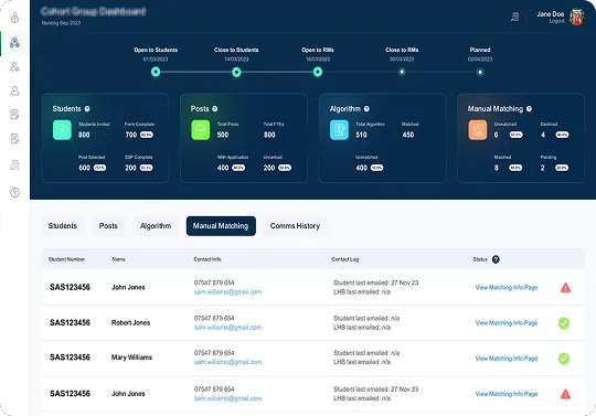 Student Placement Platform product design case study